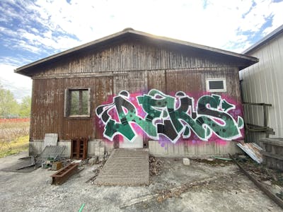 Colorful Stylewriting by REKS. This Graffiti is located in Bologna, Italy and was created in 2021.