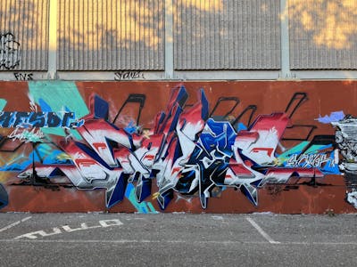 Colorful Stylewriting by Sowet. This Graffiti is located in Florence, Italy and was created in 2022. This Graffiti can be described as Stylewriting and Wall of Fame.