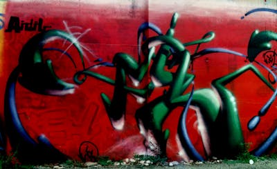 Colorful Stylewriting by fil, urbansoldierz, mtrclan, mta and iscrew. This Graffiti is located in Lleida, Spain and was created in 2001. This Graffiti can be described as Stylewriting and 3D.