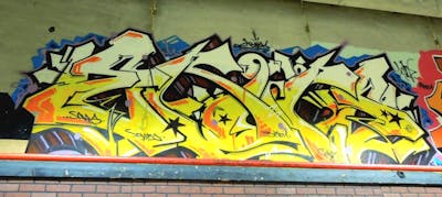 Yellow Stylewriting by Erups. This Graffiti is located in United States and was created in 2010.