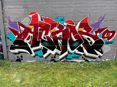 Colorful Stylewriting by ACROS. This Graffiti is located in London, United Kingdom and was created in 2021. This Graffiti can be described as Stylewriting and Wall of Fame.