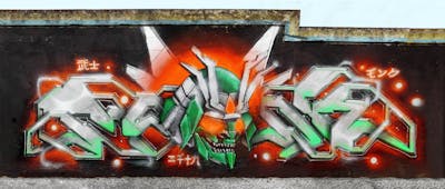 Colorful Stylewriting by MONK. This Graffiti is located in LISBON, Portugal and was created in 2019. This Graffiti can be described as Stylewriting, Characters and Wall of Fame.