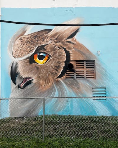 Brown and Beige and Grey Characters by Atelier wandART. This Graffiti is located in Miami, United States and was created in 2022.