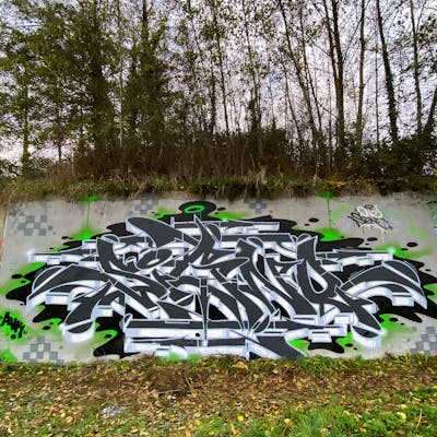 Light Green and Black and Grey Stylewriting by Signo. This Graffiti is located in France and was created in 2023.