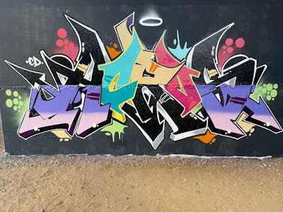 Colorful Stylewriting by ACROS. This Graffiti is located in United Kingdom and was created in 2023.