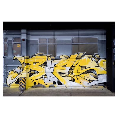 Yellow and Grey Stylewriting by Biest. This Graffiti is located in Mainz, Germany and was created in 2020.