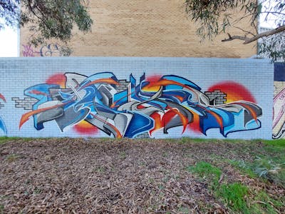 Colorful Stylewriting by TexR. This Graffiti is located in Perth, Australia and was created in 2022. This Graffiti can be described as Stylewriting and Wall of Fame.