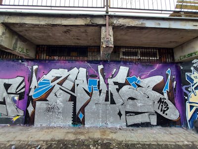Chrome Stylewriting by Fems173. This Graffiti is located in lublin, Poland and was created in 2023. This Graffiti can be described as Stylewriting and Wall of Fame.