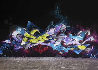 Colorful Stylewriting by Posa. This Graffiti is located in Delitzsch, Germany and was created in 2021. This Graffiti can be described as Stylewriting and Wall of Fame.