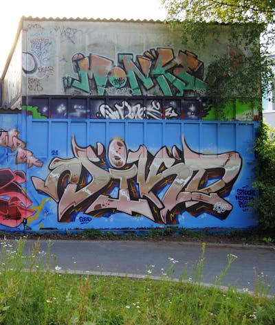 Colorful Stylewriting by Nikt. This Graffiti is located in Kiel, Germany and was created in 2021. This Graffiti can be described as Stylewriting and Wall of Fame.