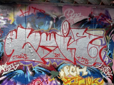 Chrome and Red Stylewriting by Twis. This Graffiti is located in Germany and was created in 2024. This Graffiti can be described as Stylewriting and Wall of Fame.
