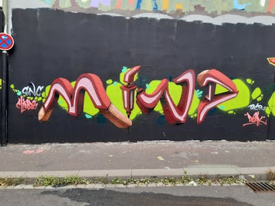 Colorful Stylewriting by Mind21. This Graffiti is located in Mainz, Germany and was created in 2020. This Graffiti can be described as Stylewriting, 3D and Wall of Fame.