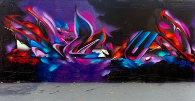 Colorful Stylewriting by SNUZ. This Graffiti is located in Paris, France and was created in 2022. This Graffiti can be described as Stylewriting, Futuristic and Wall of Fame.