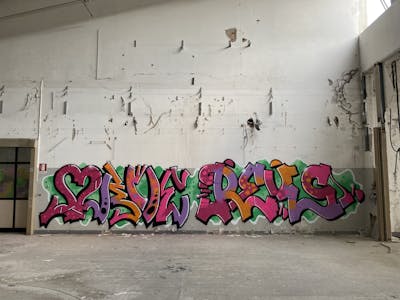 Colorful Stylewriting by REKS and ORME. This Graffiti is located in Bologna, Italy and was created in 2021.