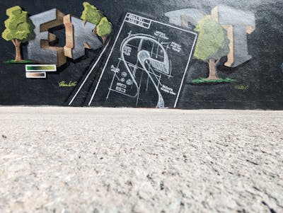 Black and Grey and Light Green Stylewriting by Eksept. This Graffiti is located in Canada and was created in 2023. This Graffiti can be described as Stylewriting and Characters.