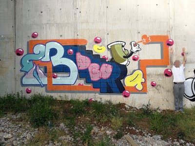 Colorful Stylewriting by Brat, PLZ and BDBU. This Graffiti is located in Croatia and was created in 2020. This Graffiti can be described as Stylewriting and Characters.