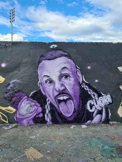 Violet Characters by CUORE. This Graffiti is located in Berlin, Germany and was created in 2022.