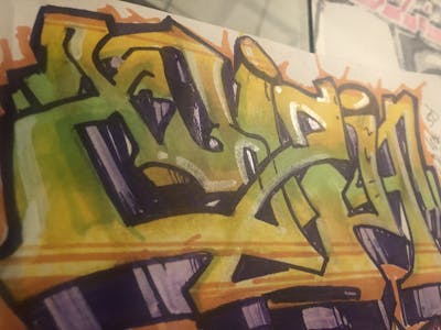 Light Green Blackbook by XQIZIT. This Graffiti is located in Jamaica Queens NY, United States Minor Outlying Islands and was created in 2021.
