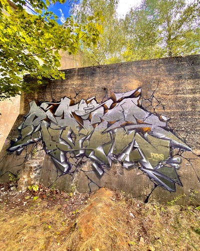 Grey Stylewriting by Raitz. This Graffiti is located in Germany and was created in 2022.