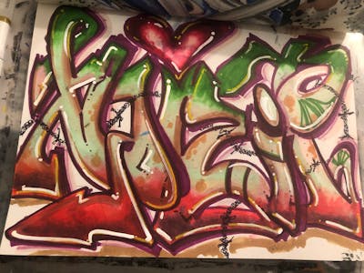 Colorful Blackbook by XQIZIT. This Graffiti is located in Jamaica Queens, United States and was created in 2022.