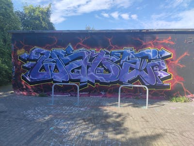 Colorful Stylewriting by wade. This Graffiti is located in Germany and was created in 2021. This Graffiti can be described as Stylewriting and Wall of Fame.