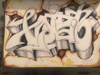 Grey Blackbook by XQIZIT. This Graffiti is located in Jamaica Queens, United States and was created in 2022. This Graffiti can be described as Blackbook.