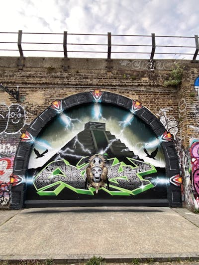 Grey and Light Green Stylewriting by Only E1. This Graffiti is located in London, United Kingdom and was created in 2022. This Graffiti can be described as Stylewriting and 3D.