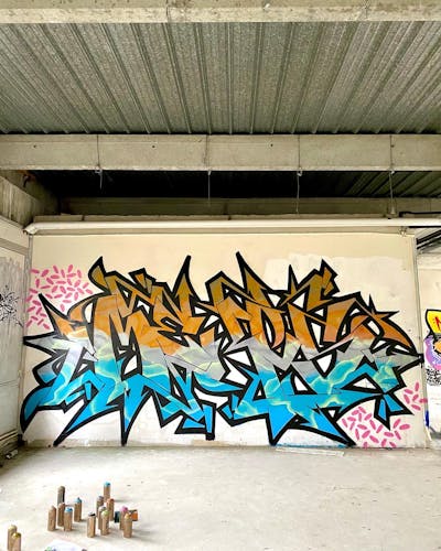 Colorful Stylewriting by _mekes_. This Graffiti is located in France and was created in 2022. This Graffiti can be described as Stylewriting and Abandoned.