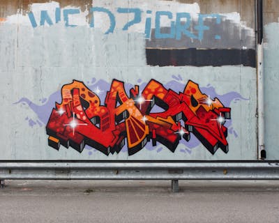 Red and Orange Stylewriting by Baro. This Graffiti is located in Sweden and was created in 2022.
