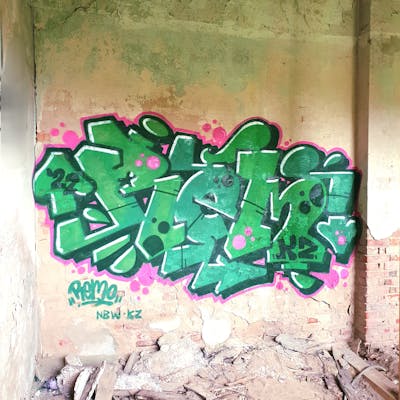 Light Green Abandoned by Remo. This Graffiti is located in Germany and was created in 2022. This Graffiti can be described as Abandoned and Stylewriting.
