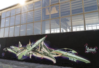 Colorful and Black Stylewriting by Syck. This Graffiti is located in MÜNSTER, Germany and was created in 2021.