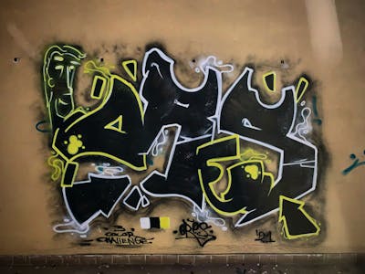 Black Stylewriting by ORES24. This Graffiti is located in Harz, Germany and was created in 2021. This Graffiti can be described as Stylewriting and Characters.