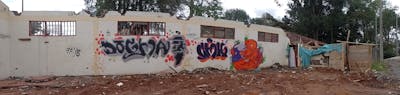 Colorful Abandoned by DOGMA, CMK and ZARI. This Graffiti is located in Popayán, Colombia and was created in 2022. This Graffiti can be described as Abandoned and Stylewriting.