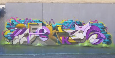 Colorful Stylewriting by Nekos. This Graffiti is located in Italy and was created in 2021.