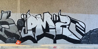 Grey Stylewriting by ZICK and PMZ CREW. This Graffiti is located in Lathen, Germany and was created in 2022.