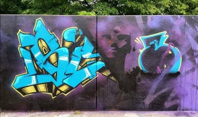 Colorful Stylewriting by BISTE. This Graffiti is located in St. Arnold, Germany and was created in 2020.
