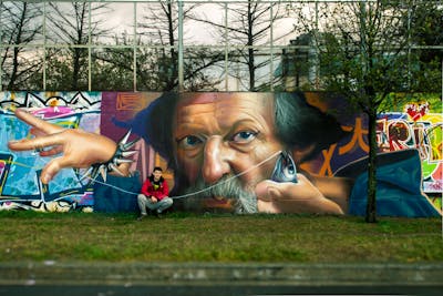 Colorful Characters by Nexgraff. This Graffiti is located in Sestao, Spain and was created in 2022. This Graffiti can be described as Characters, 3D and Wall of Fame.