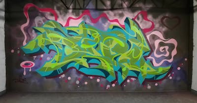 Light Green and Colorful Stylewriting by Dipa. This Graffiti is located in Berlin, Germany and was created in 2022. This Graffiti can be described as Stylewriting and Abandoned.