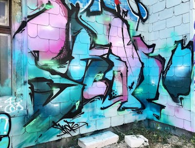 Colorful Stylewriting by SKOPE. This Graffiti is located in Biel/Bienne, Switzerland and was created in 2021. This Graffiti can be described as Stylewriting and Abandoned.