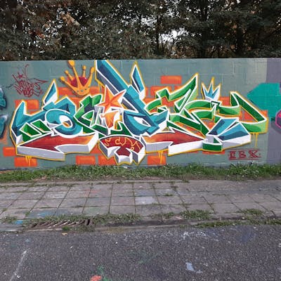 Colorful Stylewriting by Acide4000 and cbx. This Graffiti is located in Liège, Belgium and was created in 2022. This Graffiti can be described as Stylewriting and Wall of Fame.