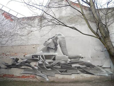 Grey Stylewriting by Köter. This Graffiti is located in Leipzig, Germany and was created in 2020. This Graffiti can be described as Stylewriting, Characters, Abandoned and Special.