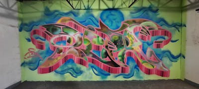 Coralle and Colorful Stylewriting by Dipa. This Graffiti is located in Berlin, Germany and was created in 2022. This Graffiti can be described as Stylewriting and Abandoned.