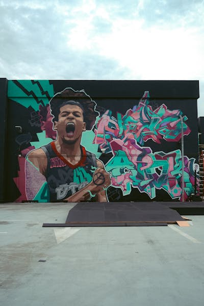 Cyan and Colorful Stylewriting by Exld, Nevs and Apok. This Graffiti is located in Philippines and was created in 2022. This Graffiti can be described as Stylewriting, Characters and Murals.