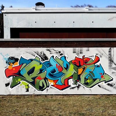 Colorful Stylewriting by Reyn one. This Graffiti is located in München, Germany and was created in 2023.