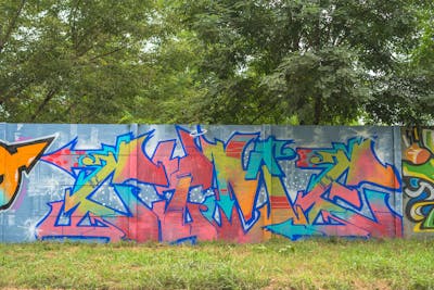 Colorful Stylewriting by Cime. This Graffiti is located in Budapest, Hungary and was created in 2022.