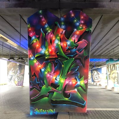 Colorful Stylewriting by Janisdeman. This Graffiti is located in weert, Netherlands and was created in 2020. This Graffiti can be described as Stylewriting.