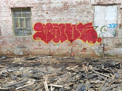 Red Abandoned by wade. This Graffiti is located in Leipzig, Germany and was created in 2021. This Graffiti can be described as Abandoned, Handstyles and Stylewriting.