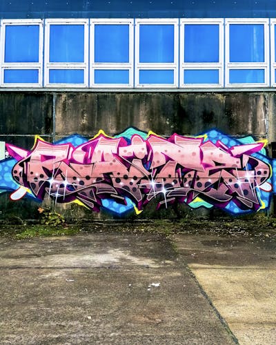 Coralle and Colorful Stylewriting by Raitz. This Graffiti is located in Germany and was created in 2022. This Graffiti can be described as Stylewriting and Abandoned.