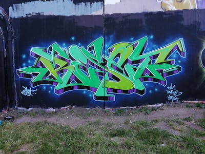 Light Green Stylewriting by Reset. This Graffiti is located in Hannover, Germany and was created in 2022. This Graffiti can be described as Stylewriting and Wall of Fame.