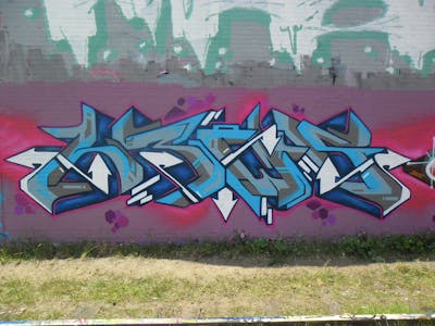 Colorful Stylewriting by News. This Graffiti is located in s’Hertogenbosch, Netherlands and was created in 2014. This Graffiti can be described as Stylewriting and Wall of Fame.
